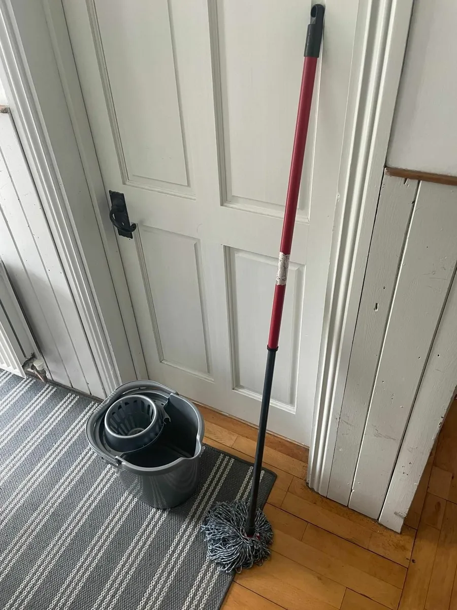 Bucket, telescopic handle and mop - Image 1