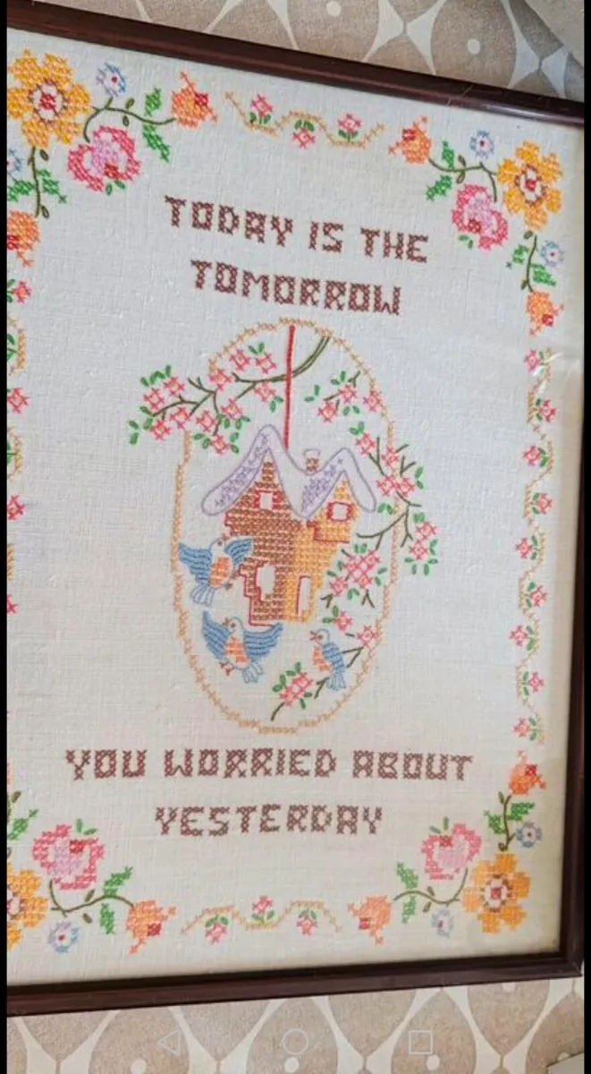 Vintage Cross Stitch sampler - Image 1