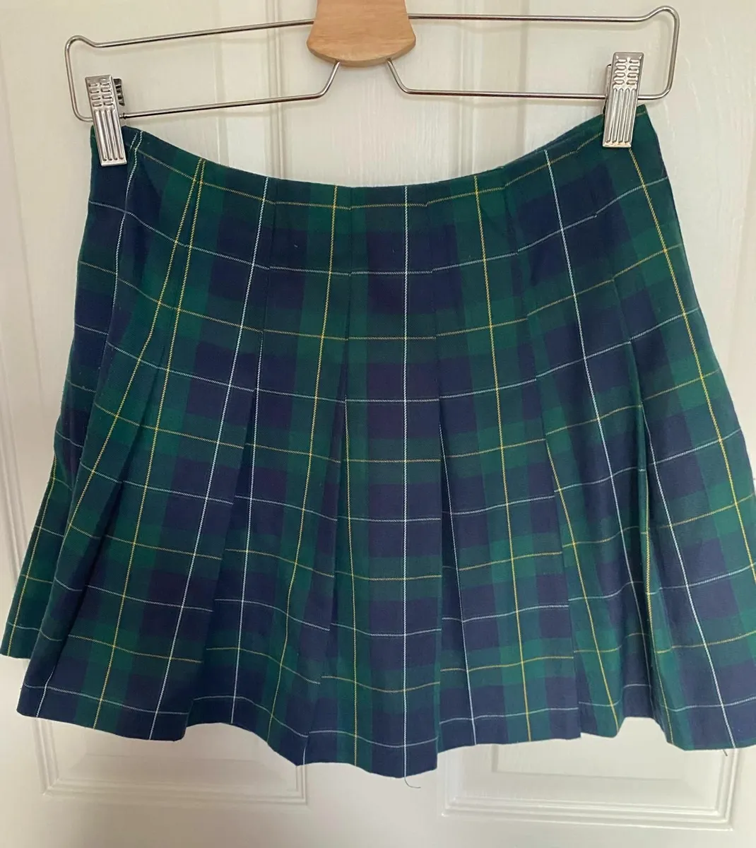 Short checked mini skirt - Image 2