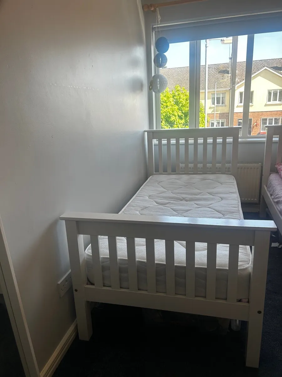 2 Wooden bed frame and Mattress at€180 each - Image 2