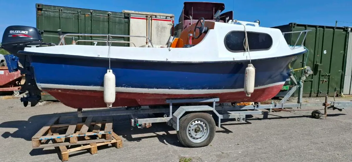Boat for sale. DF20AR suzuki engine , trailer - Image 2