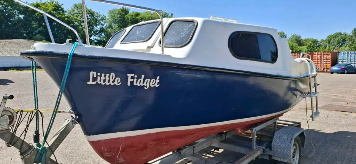 Boat for sale. DF20AR suzuki engine , trailer - Image 1