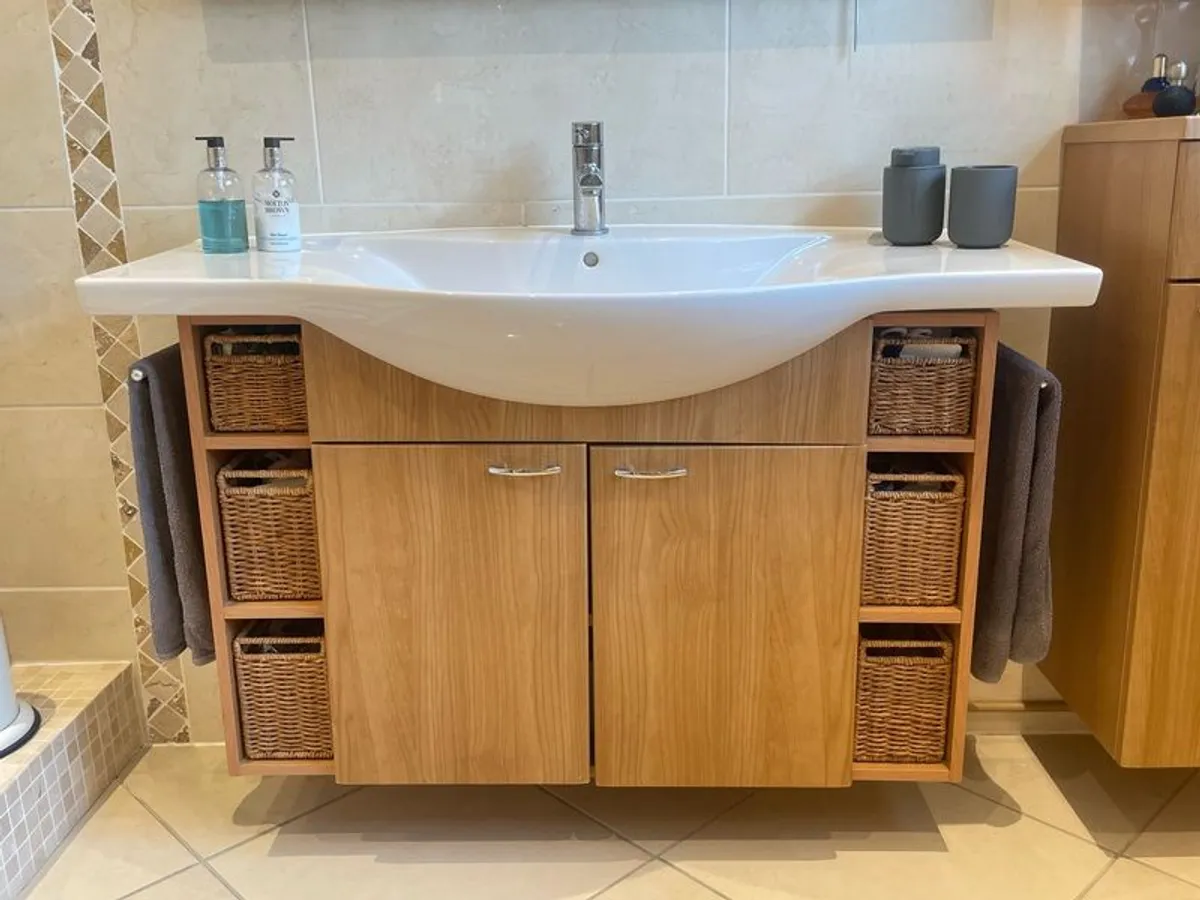 Bathroom Sink Vanity Mirror & Storage - Image 2