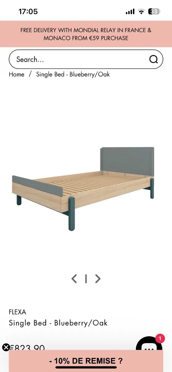 Flexa popsicle single bed - Image 1