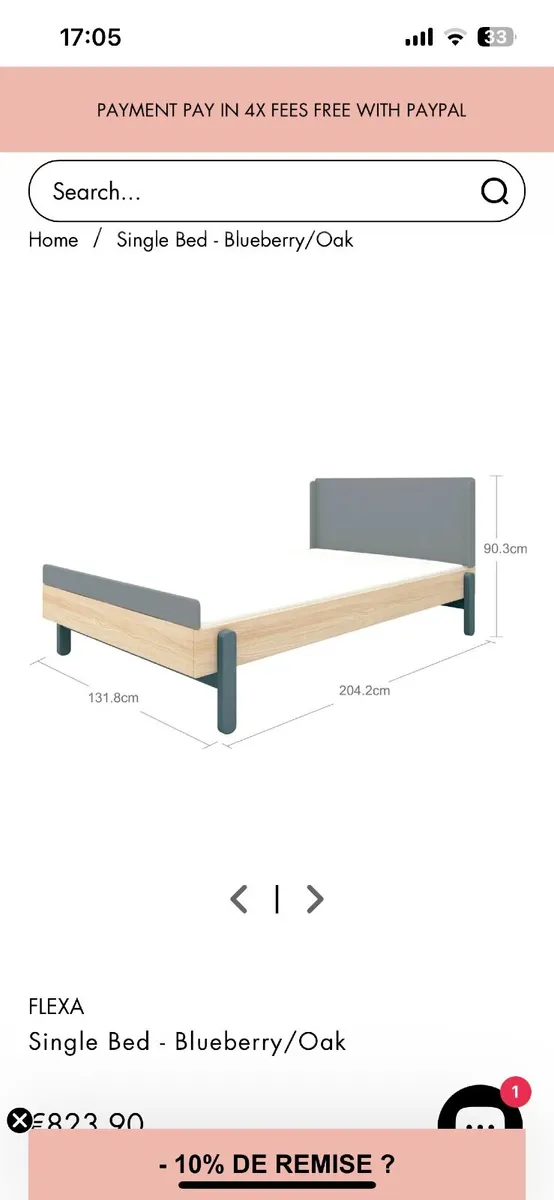 Flexa popsicle single bed - Image 4