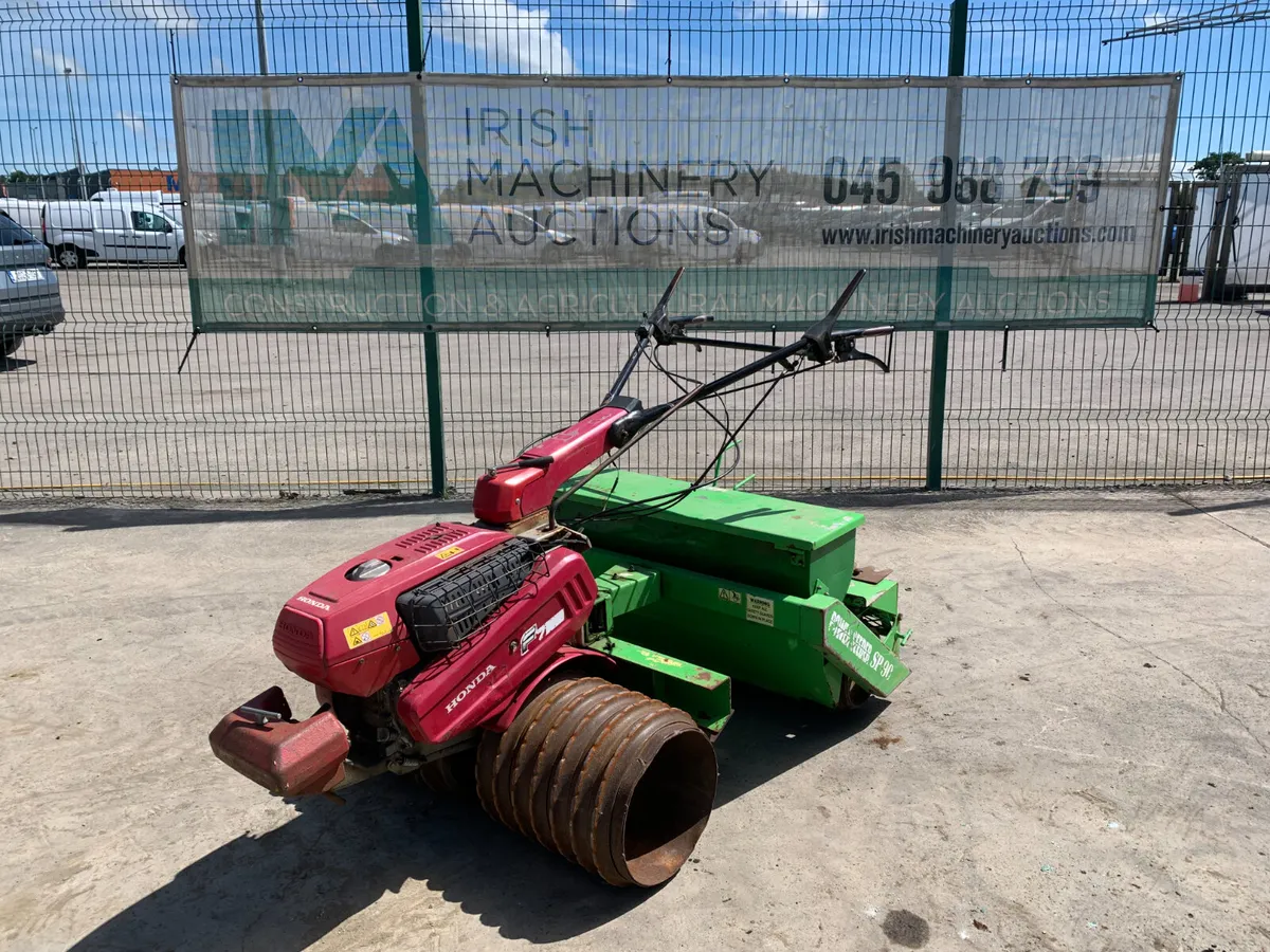 HONDA F750 PETROL RIDE ONE OVER SEEDER FOR AUCTION - Image 1