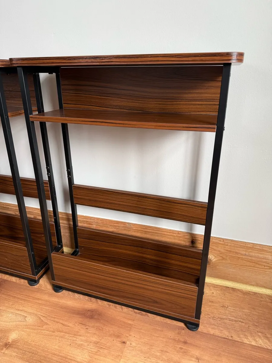 2x side tables with magazine/laptop/tablet rack - Image 2