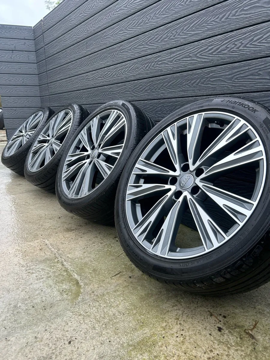 20” GENUINE AUDI A6 S-LINE ALLOY WHEELS & TYRES - Image 1