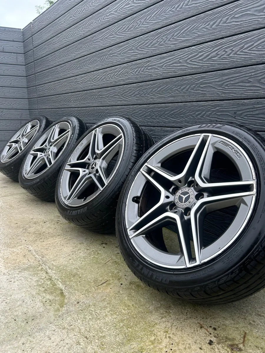 18” GENUINE MERCEDES AMG ALLOY WHEELS & TYRES - Image 1
