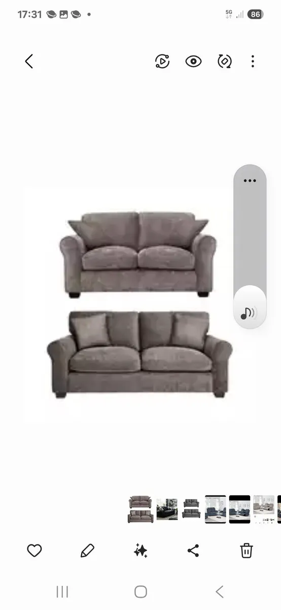 Brand new Bromley 3 plus 2 sofas reduced