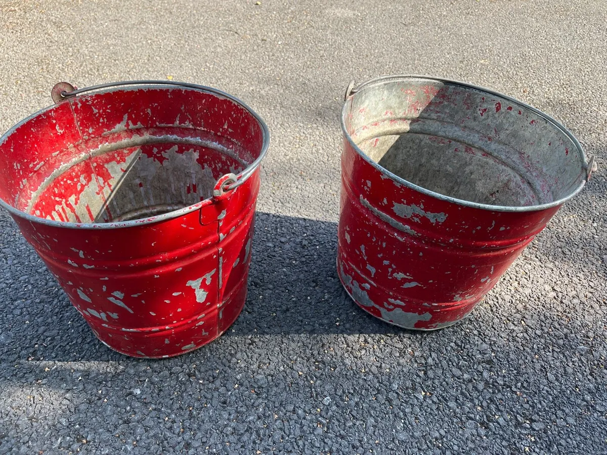 Fire buckets x 2