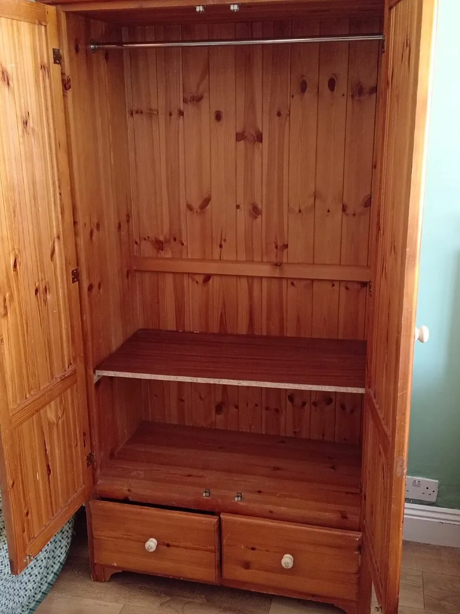 Solid Pine Wardrobe - Image 2