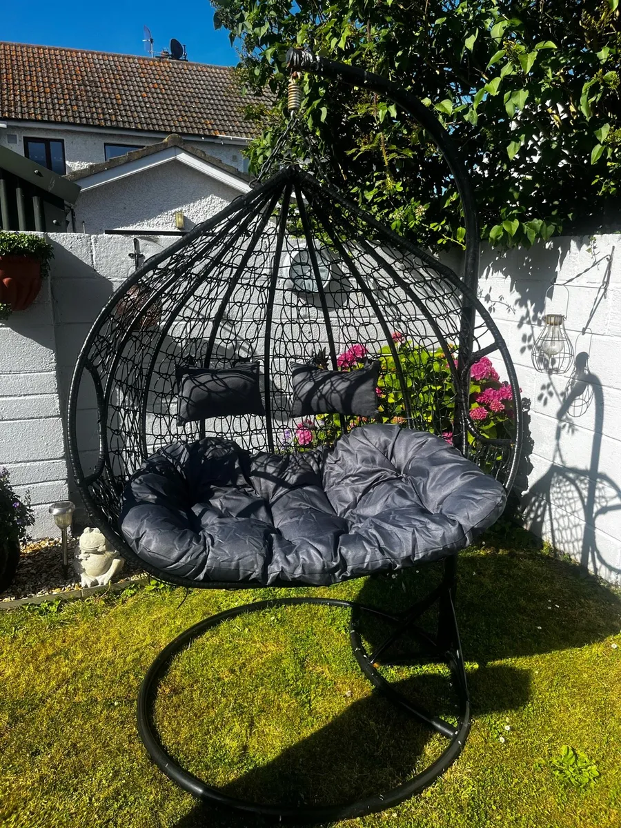 Double egg chair - Image 1