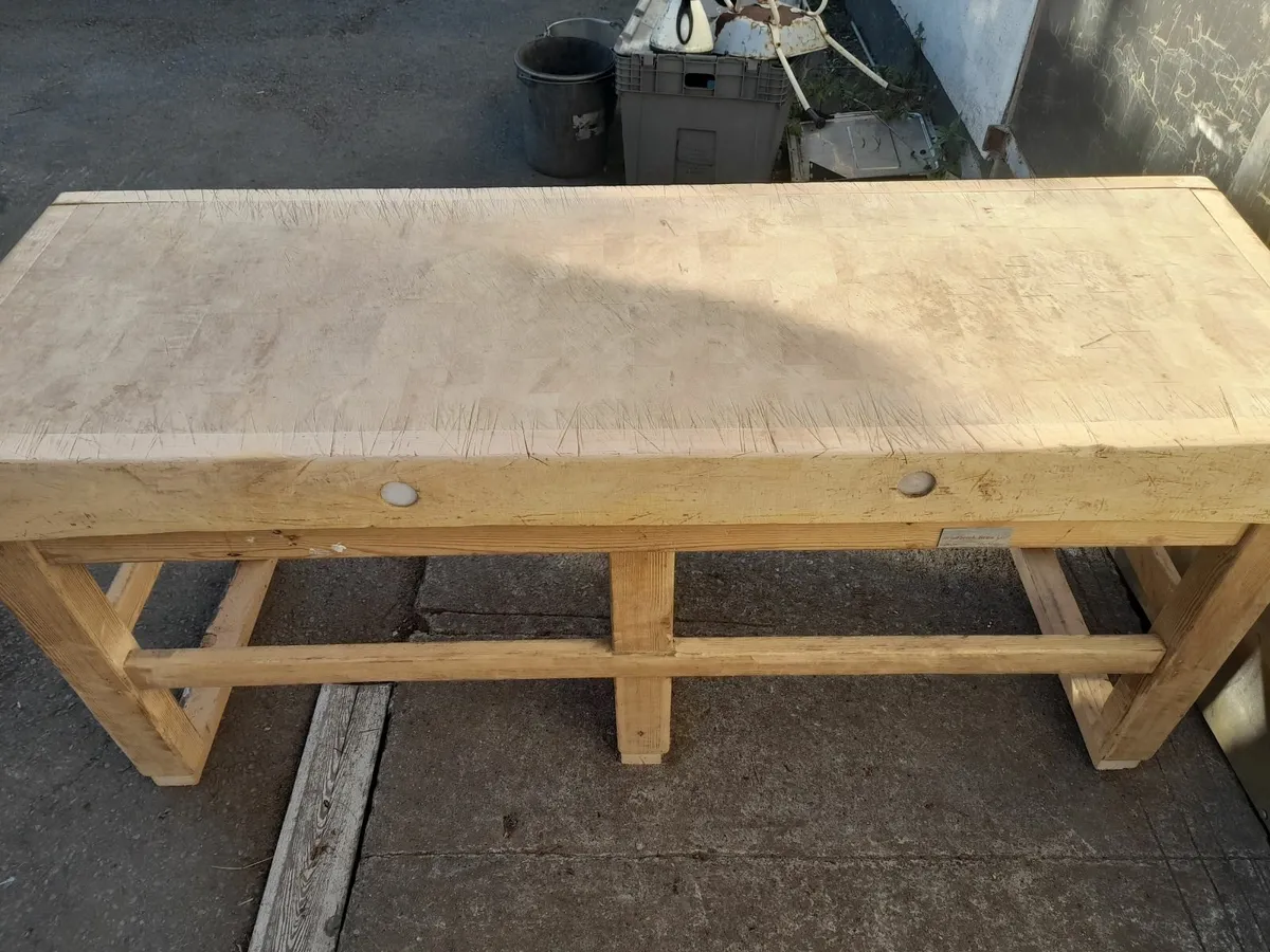 Butchers Block and Stand - Image 1