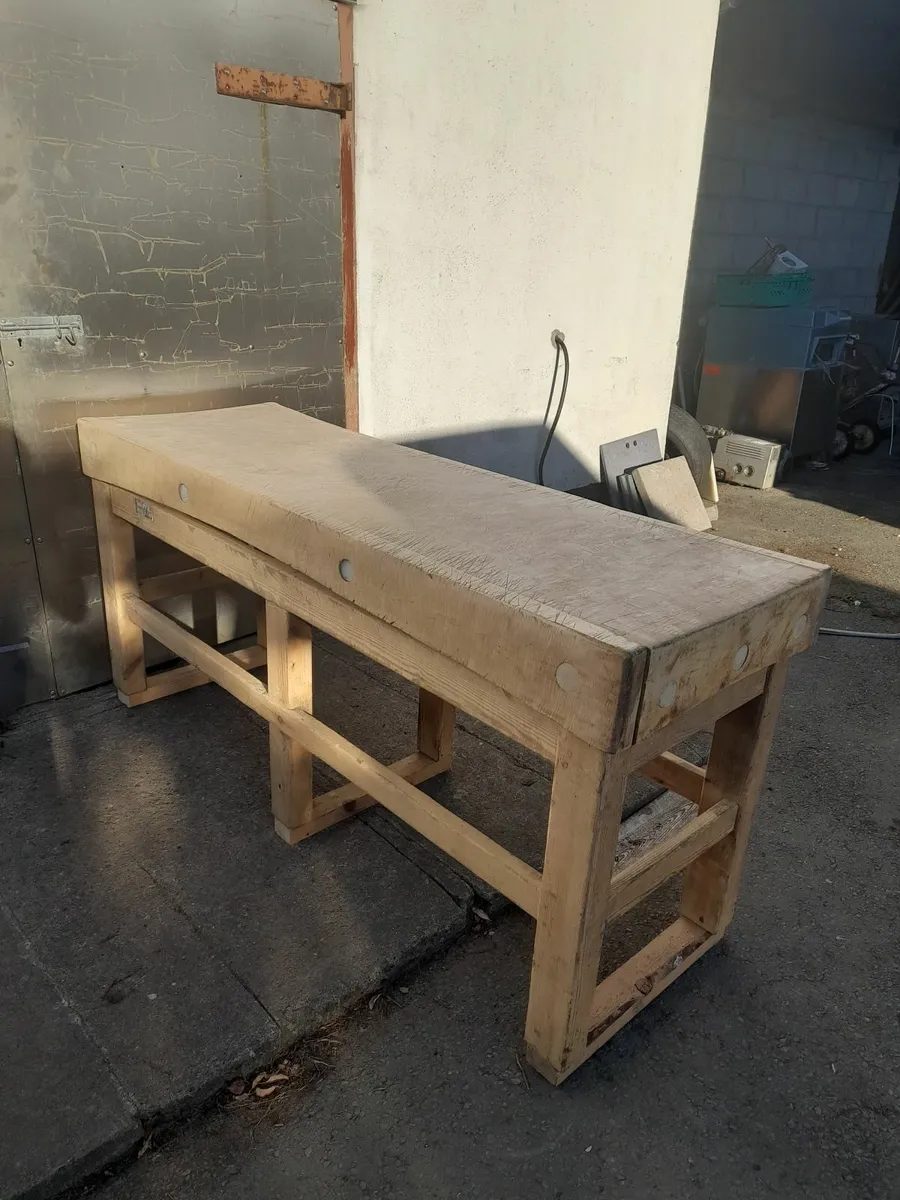 Butchers Block and Stand - Image 2