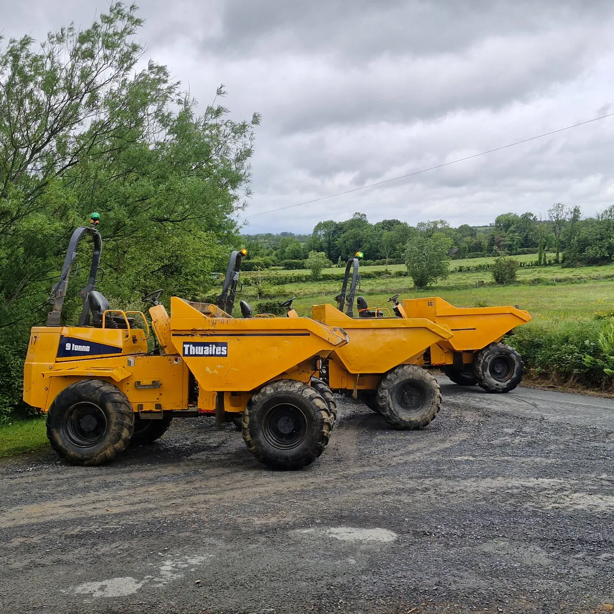 9 tonne Dumpers for Hire