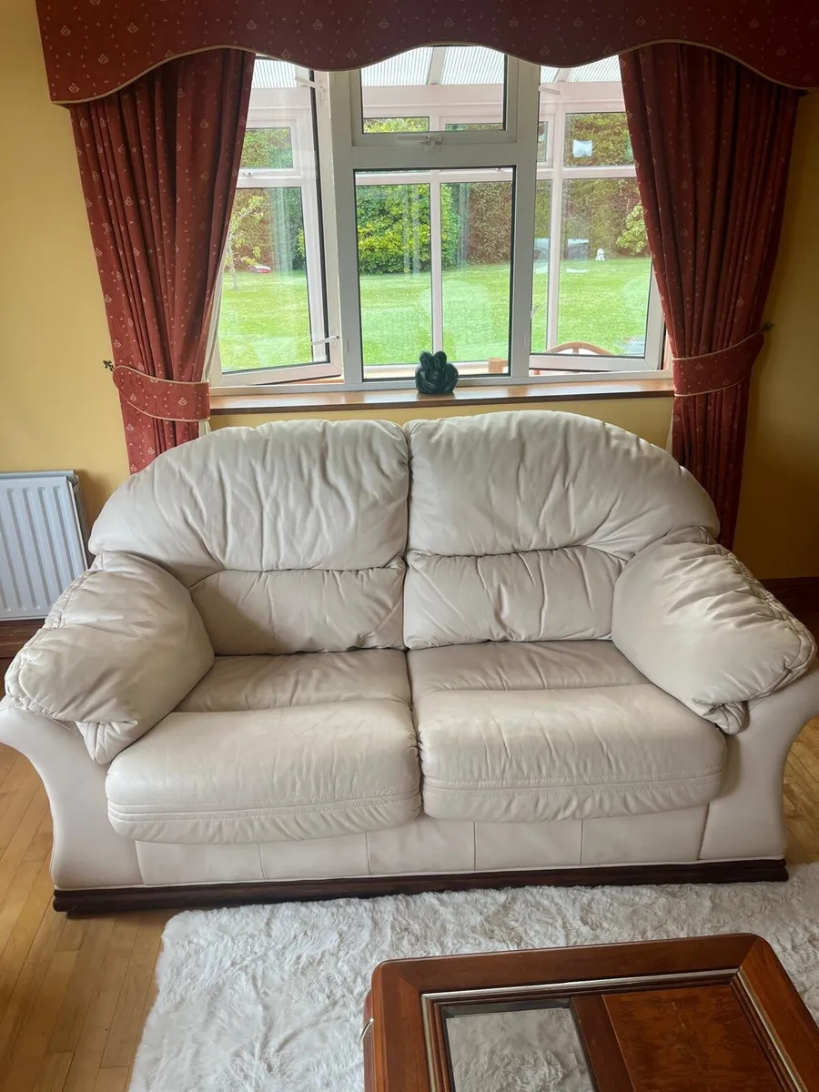 Leather 3 Piece Suite - Image 2