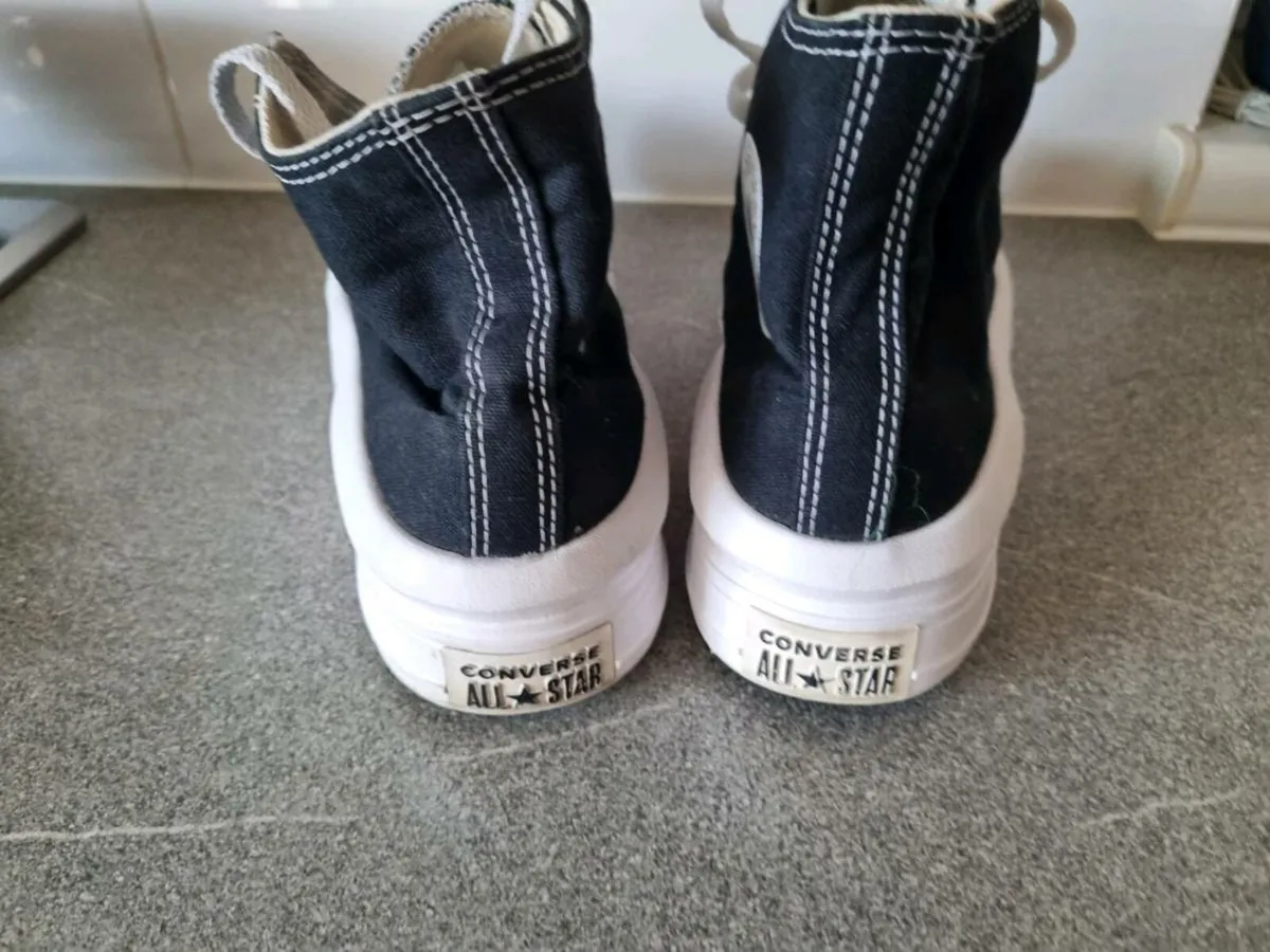 Black platform converse - Image 1
