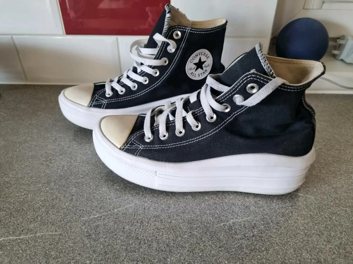 Black platform converse - Image 3
