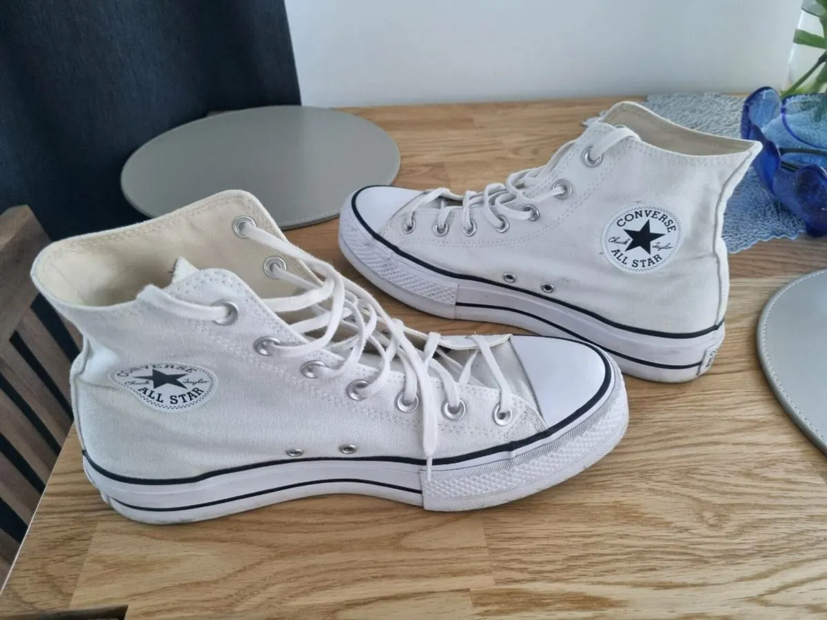White platform converse - Image 1