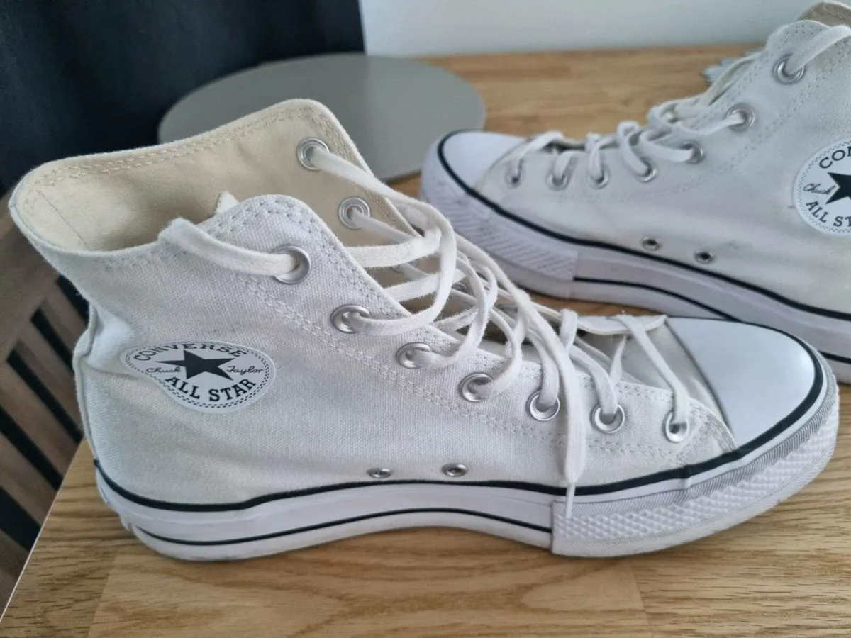 White platform converse - Image 2