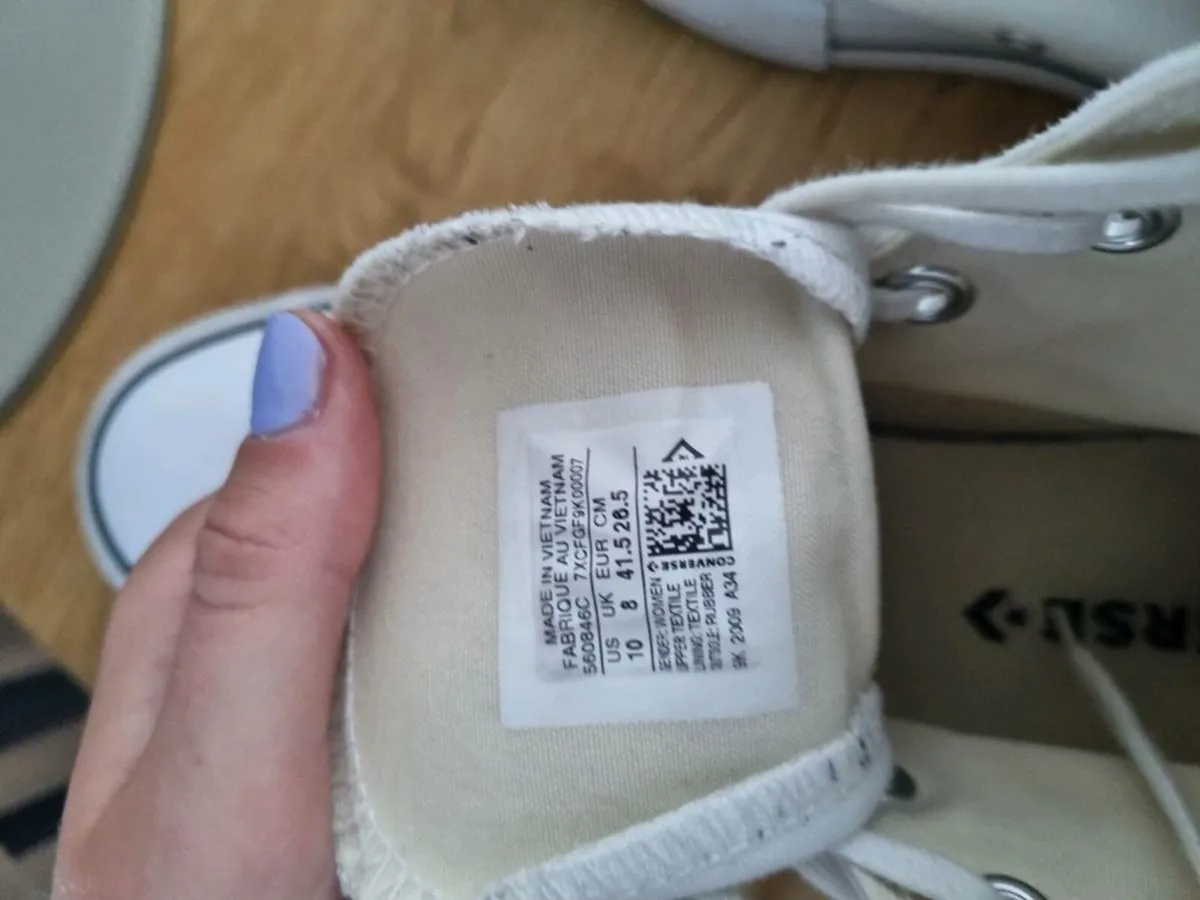 White platform converse - Image 3