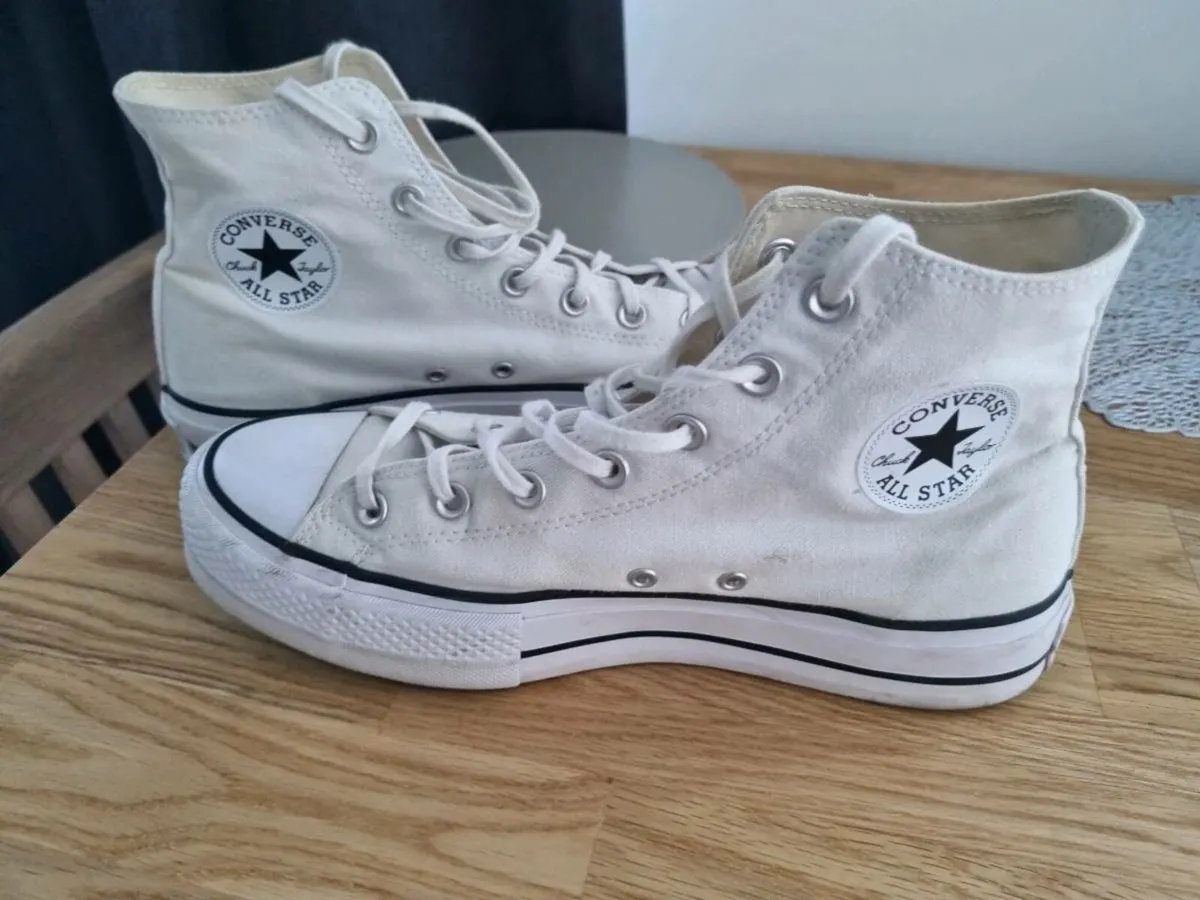 White platform converse - Image 4