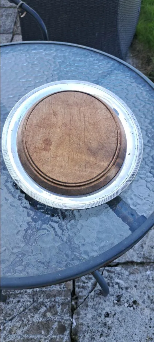 Old  silver Bread dish - Image 1