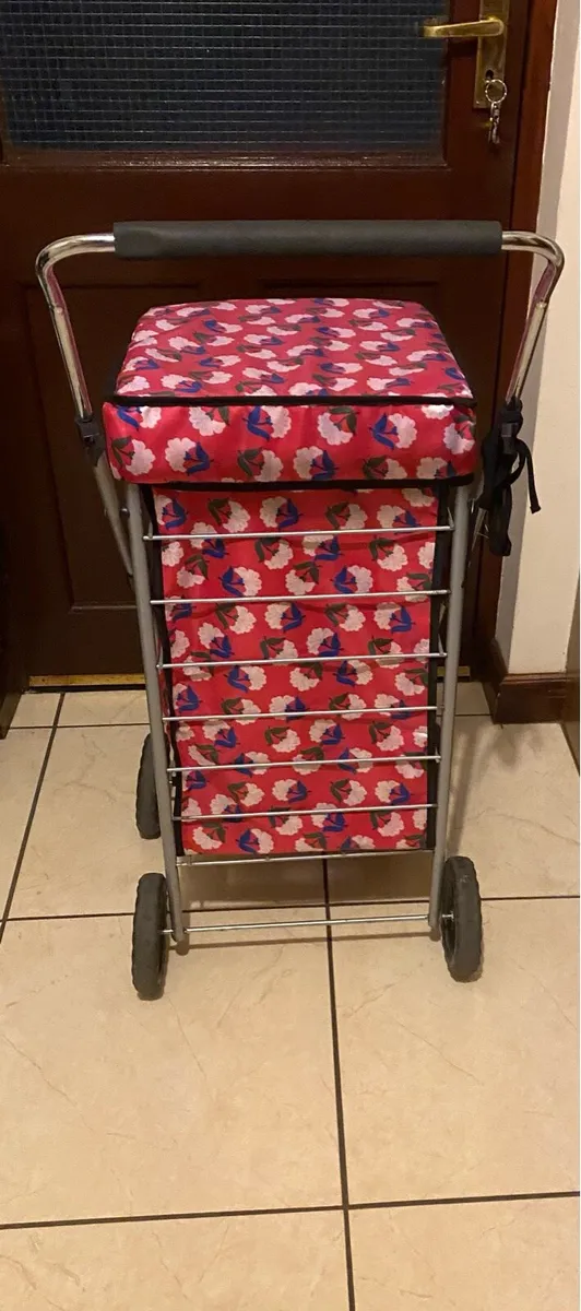 6 Wheel Shopping Trolley with New Bag - Image 3
