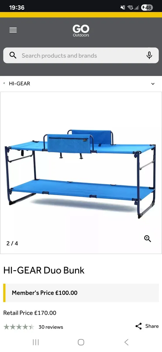 Camping bunk bed - Image 1