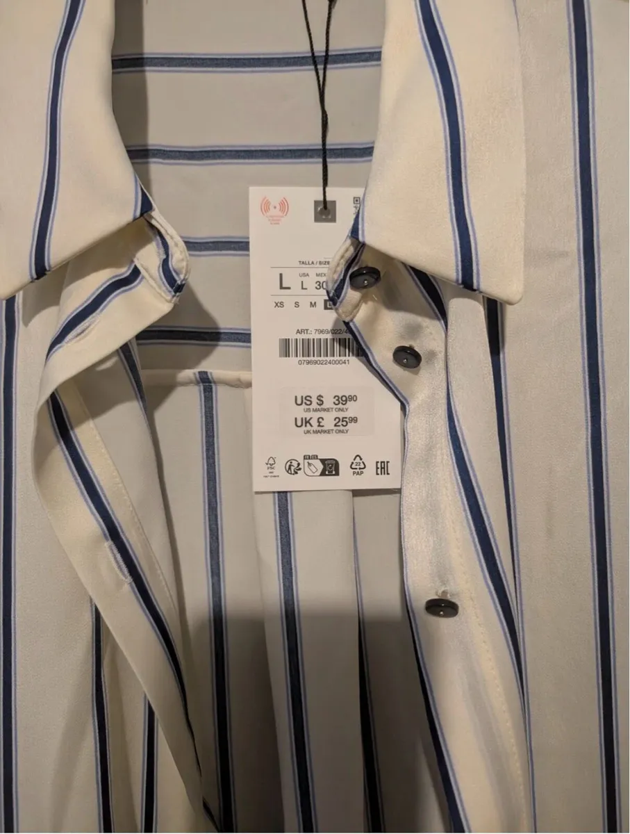 Zara Women's Blouse Size L New - Image 2