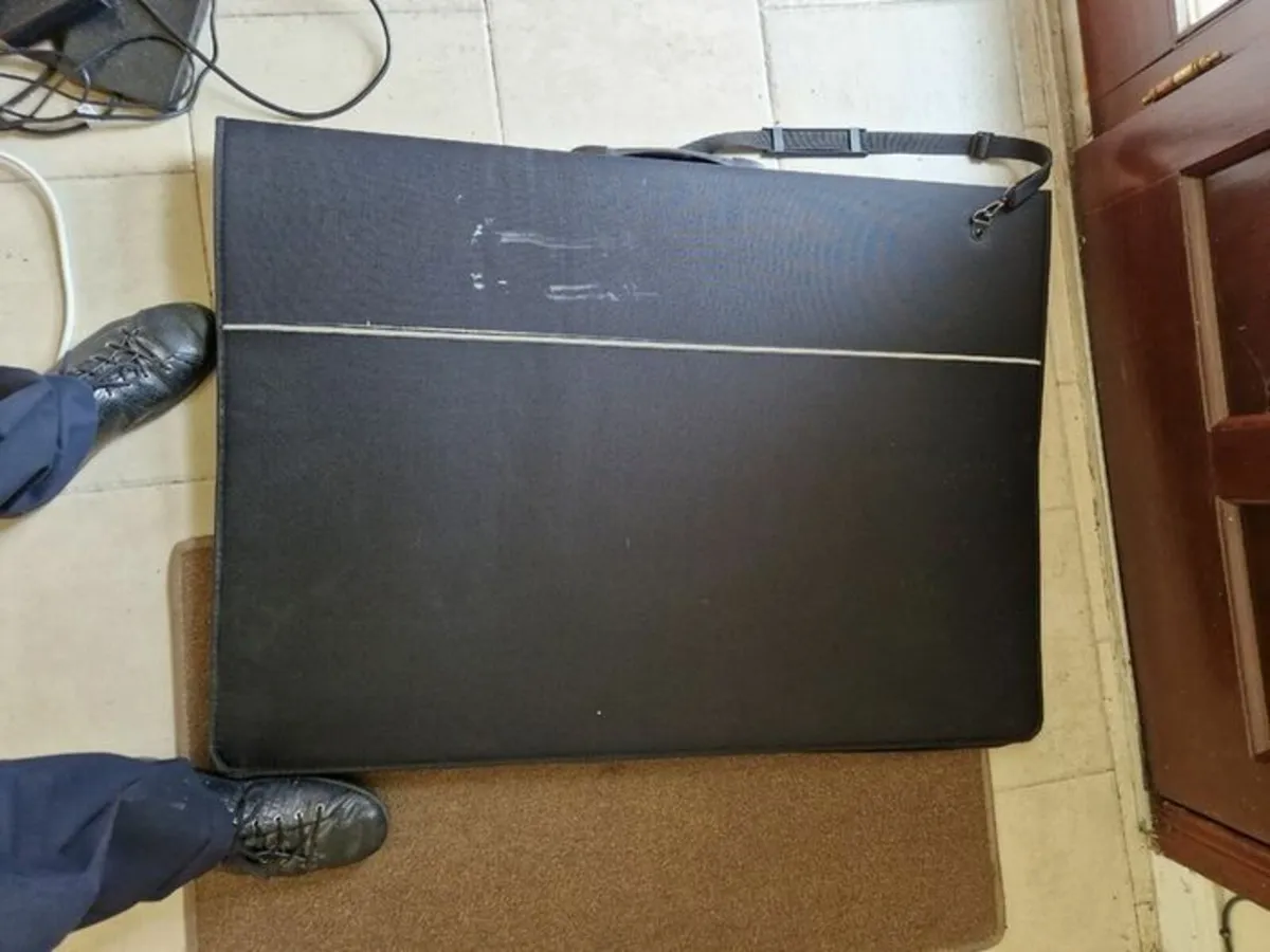 Portfolio Zipped Carry Case with Handle and Strap - Image 1