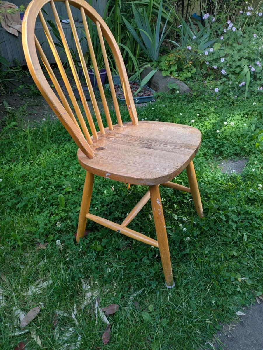 Round Wooden Chair Seat - Image 1