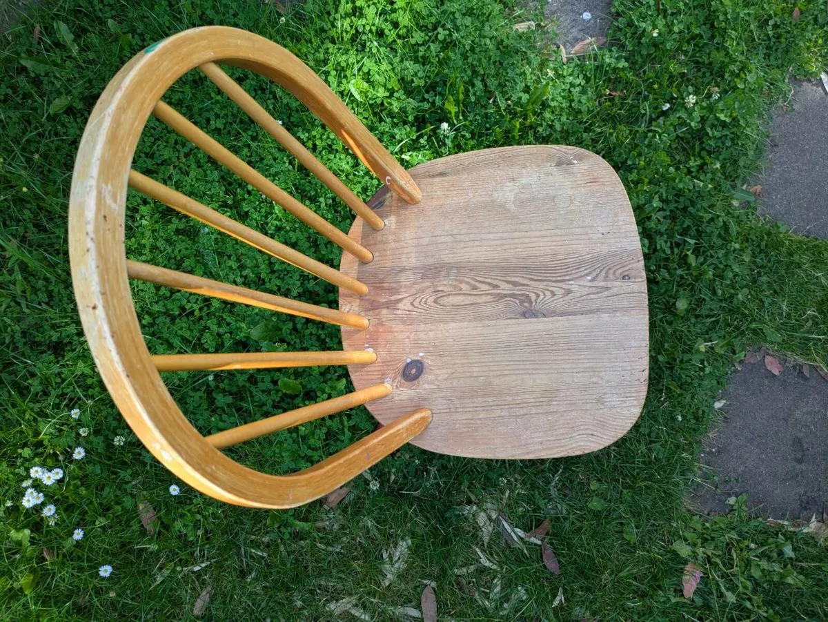 Round Wooden Chair Seat - Image 2
