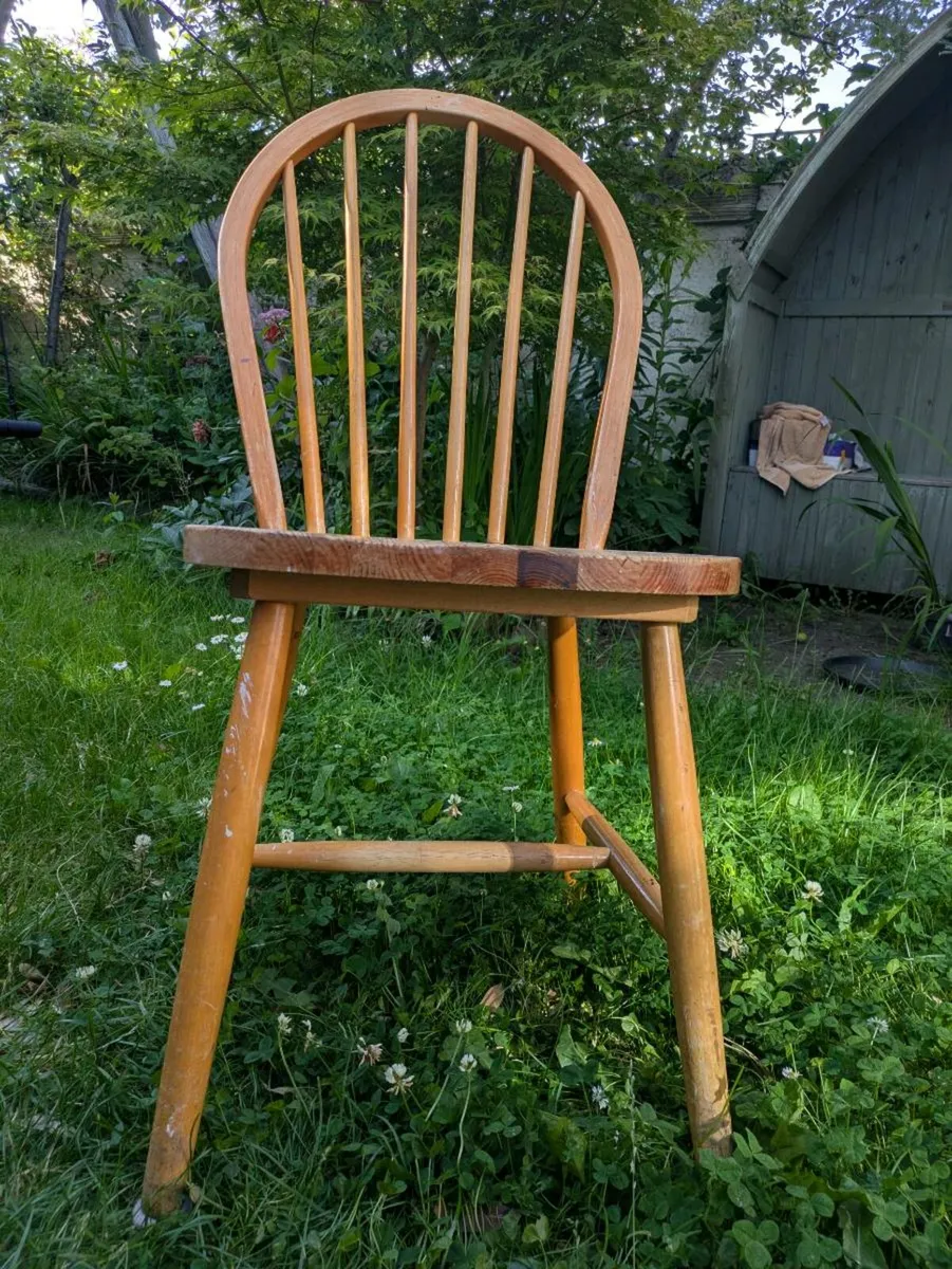Round Wooden Chair Seat - Image 3