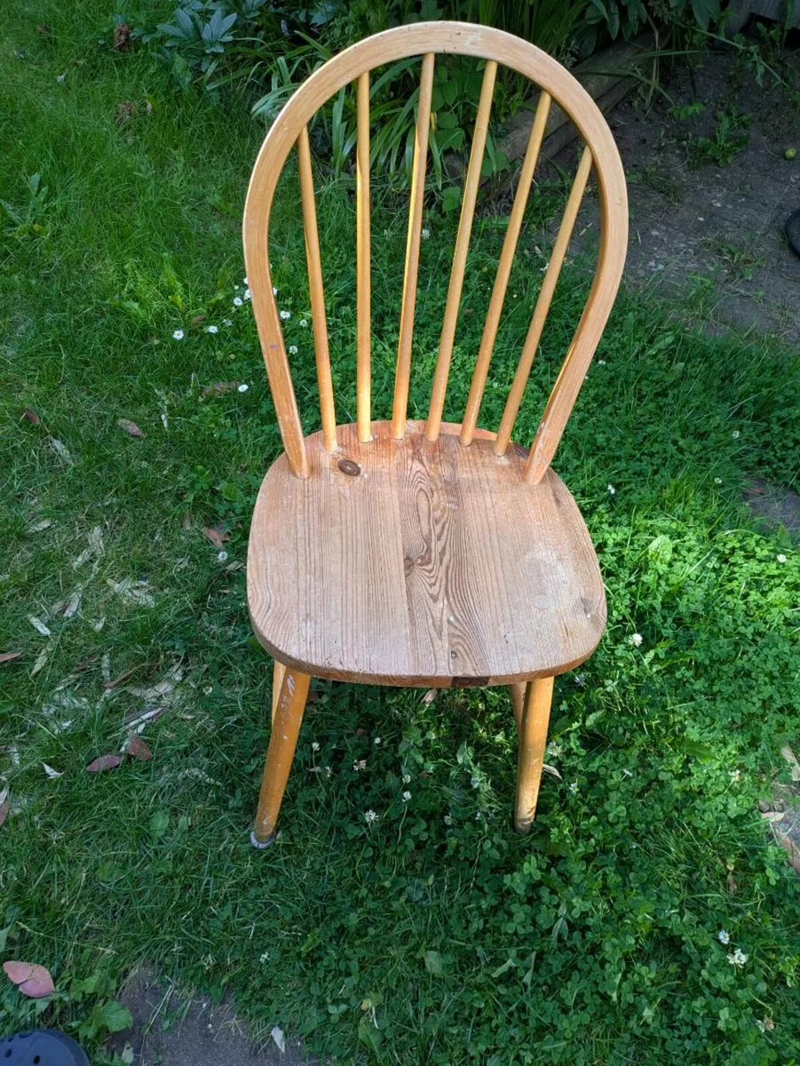 Round Wooden Chair Seat - Image 4