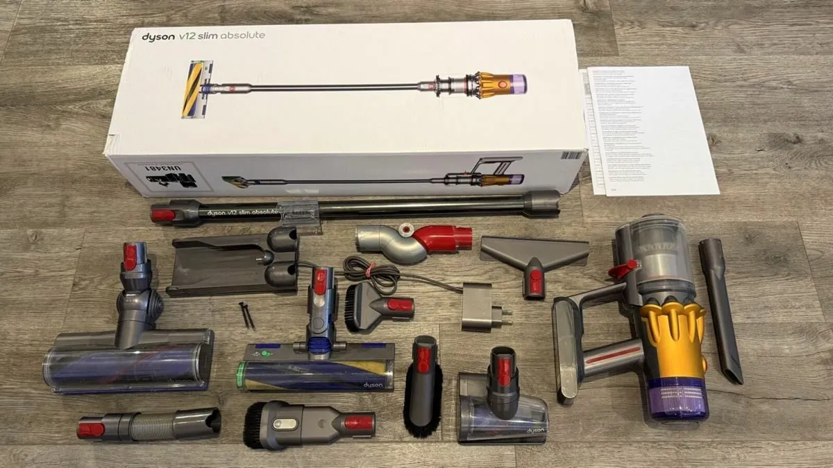Dyson V12 Slim Absolute Vacuum Cleaner with Extras - Image 1