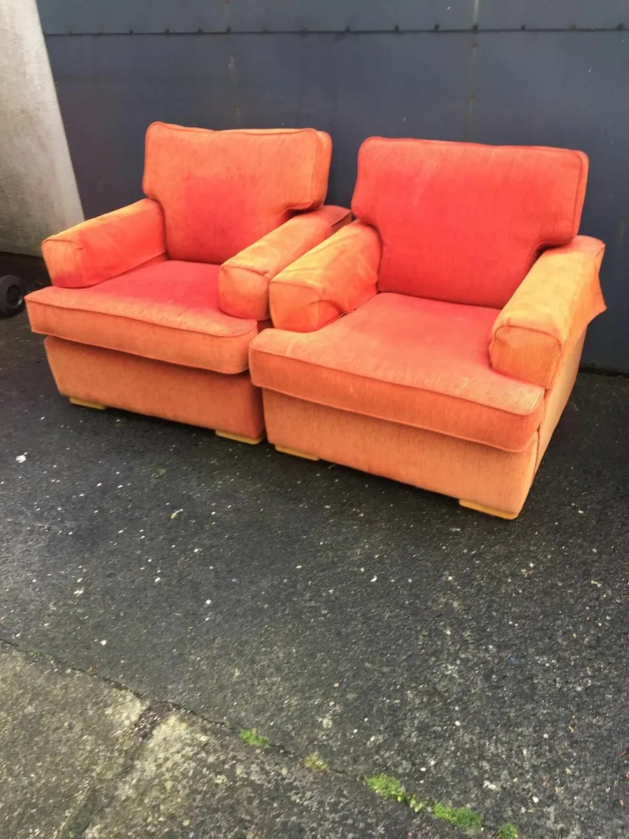 2   1 Seater Arm Chairs