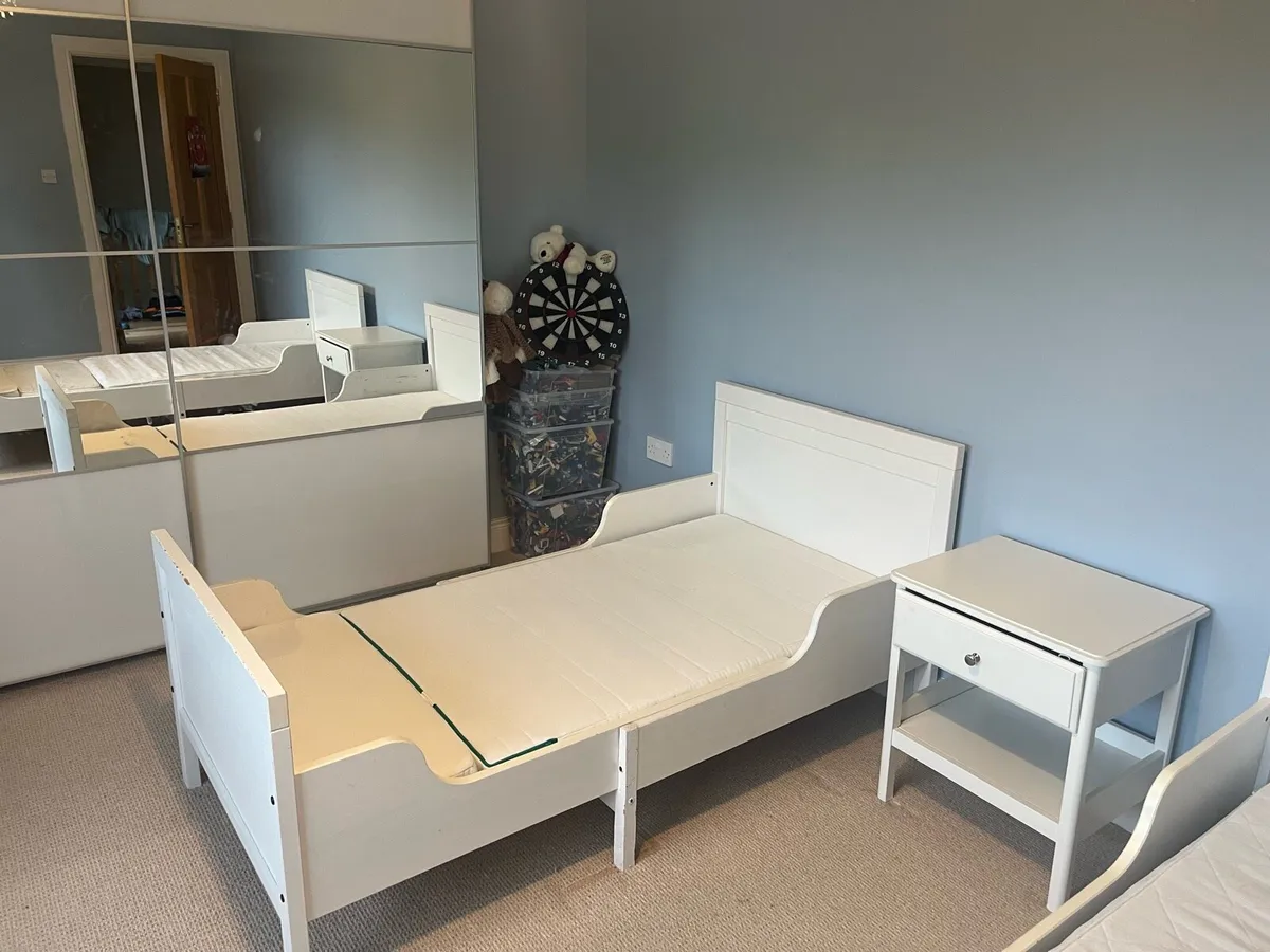 White Children’s Bed & Locker - Image 3