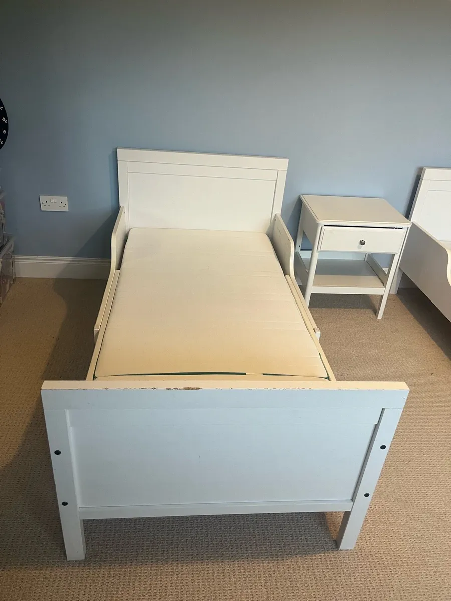 White Children’s Bed & Locker - Image 4