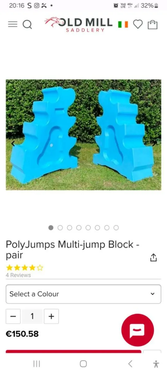 Horse jump stands pair