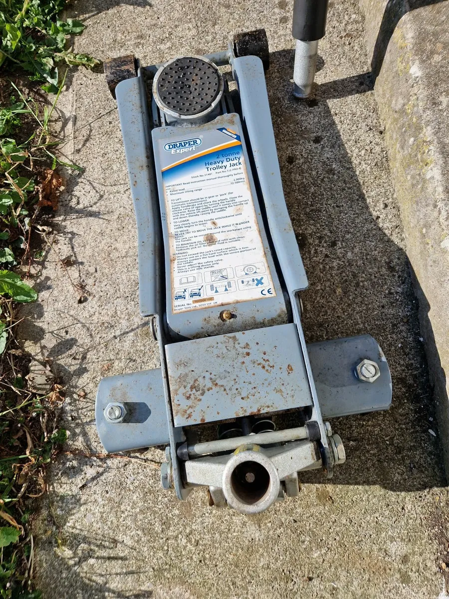 Draper Expert 2 tonne low profile Trolley Jack. - Image 2