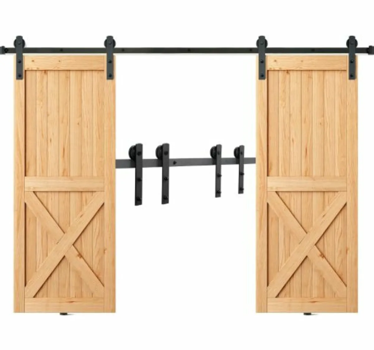 8FT Sliding Barn Door Hardware Kit - Image 4