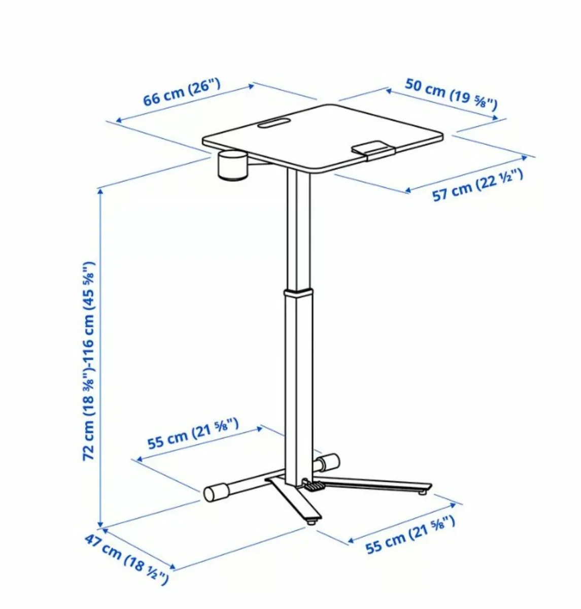 Adjustable & Foldable Desk - Image 3