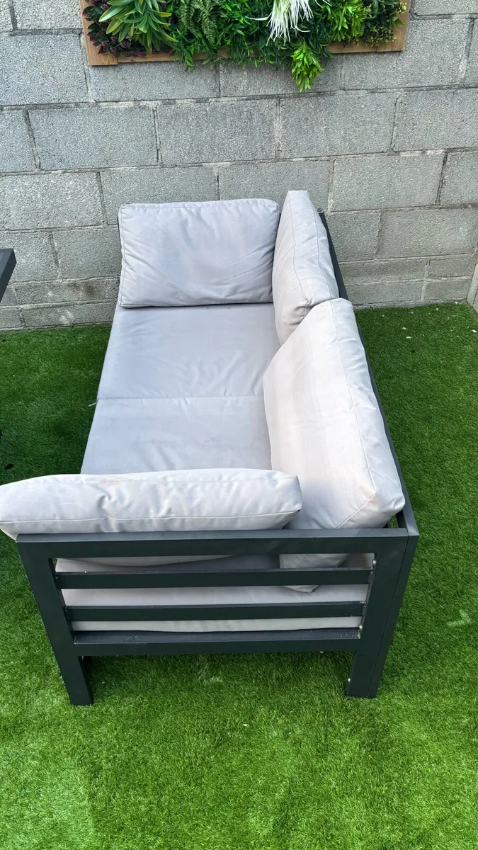 4 seater garden set and gas table fire - Image 2