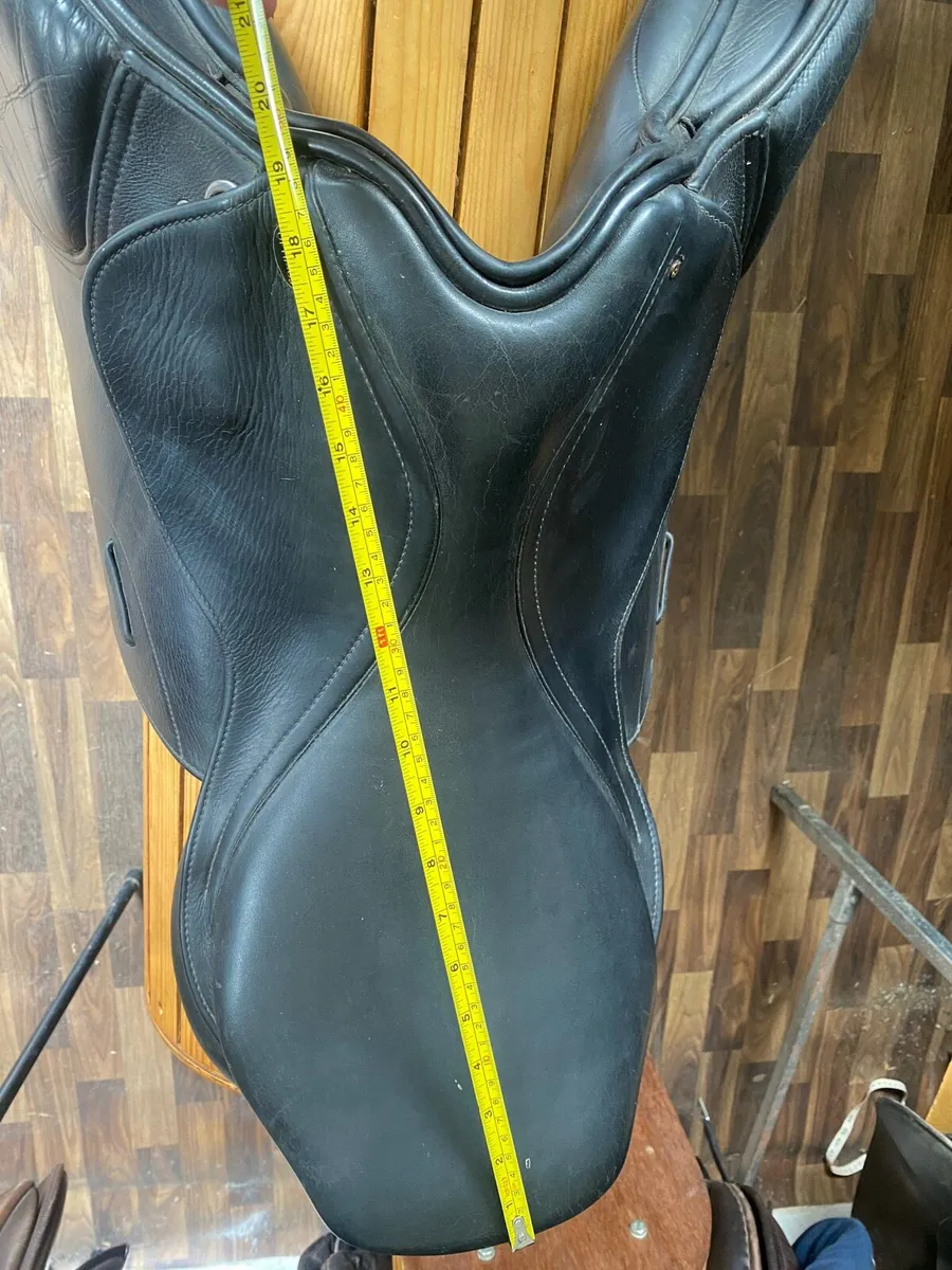 18”‘adjustable black Leather saddle - Image 4