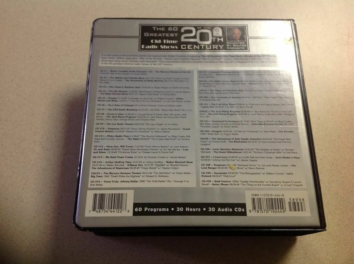RARE The 60 Greatest Old Time Radio Shows CD Set - Image 2