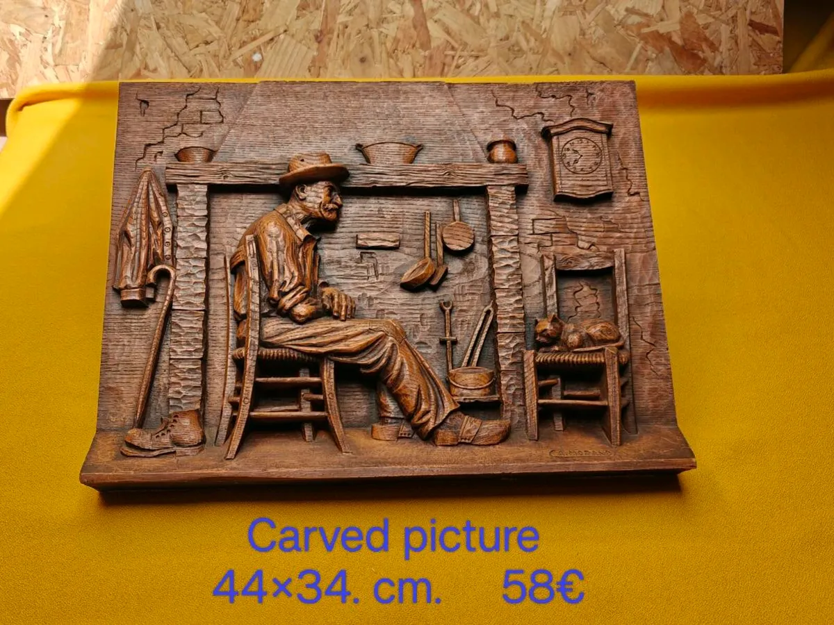 Carved picture, wall decoration