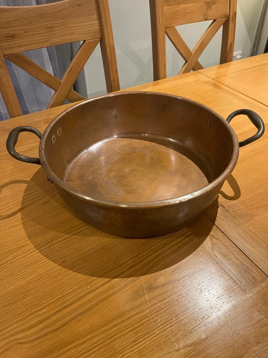Antique J Edmundson Dublin Copper Preserving Pan - Image 4