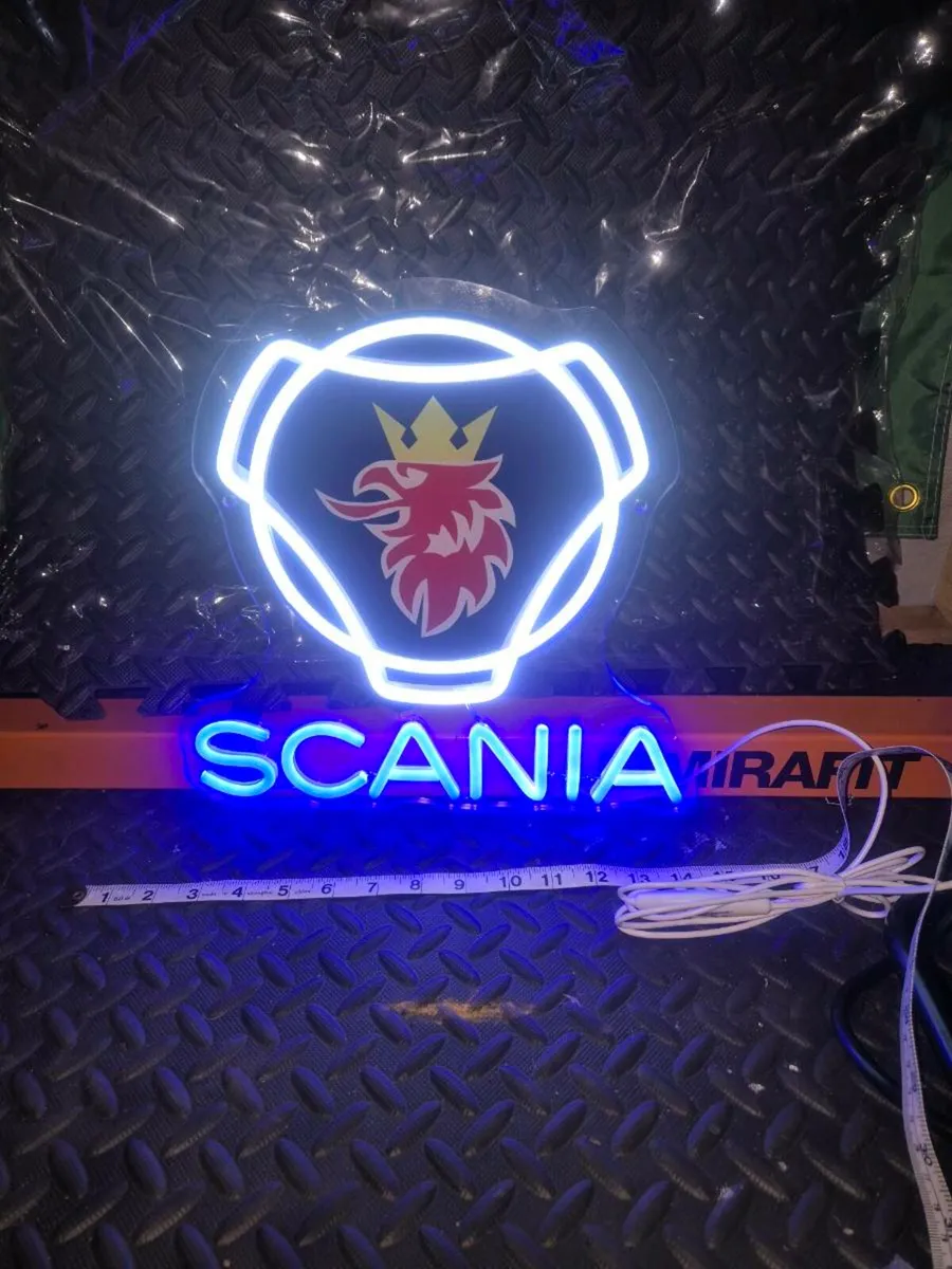 Scania v8 griffin electric neon trucking sign new - Image 1
